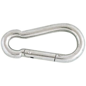 CHAPUIS Mousqueton pompier acier zingué Ø6mm long.60mm blister 2