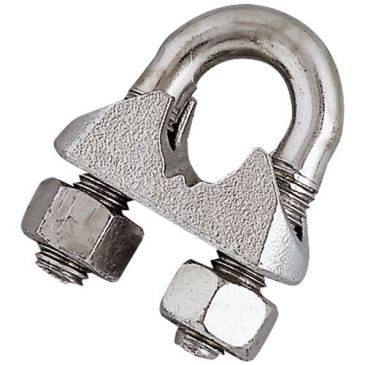 CHAPUIS Serre câble étrier acier zingué Ø3/4mm blister 2