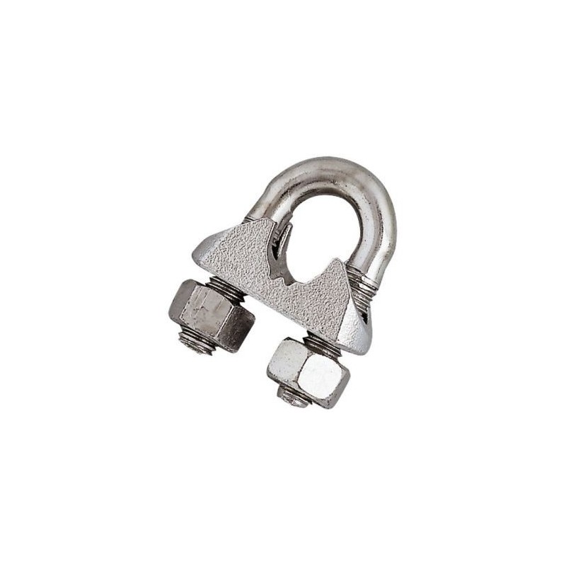 CHAPUIS Serre câble étrier acier zingué Ø14mm blister 1
