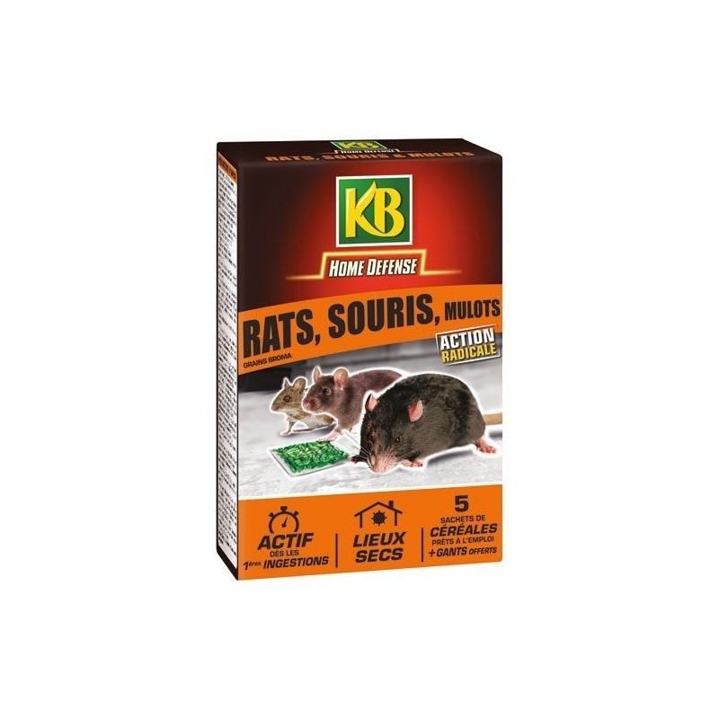 KB Home Defense Home defense rat souris mulot céréales 5x25g /nc