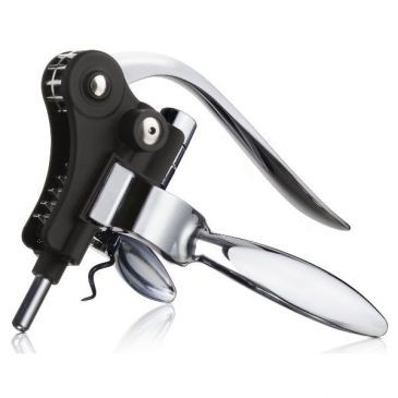 Vacuvin Tire-bouchon à levier Noir - Lever Corkscrew