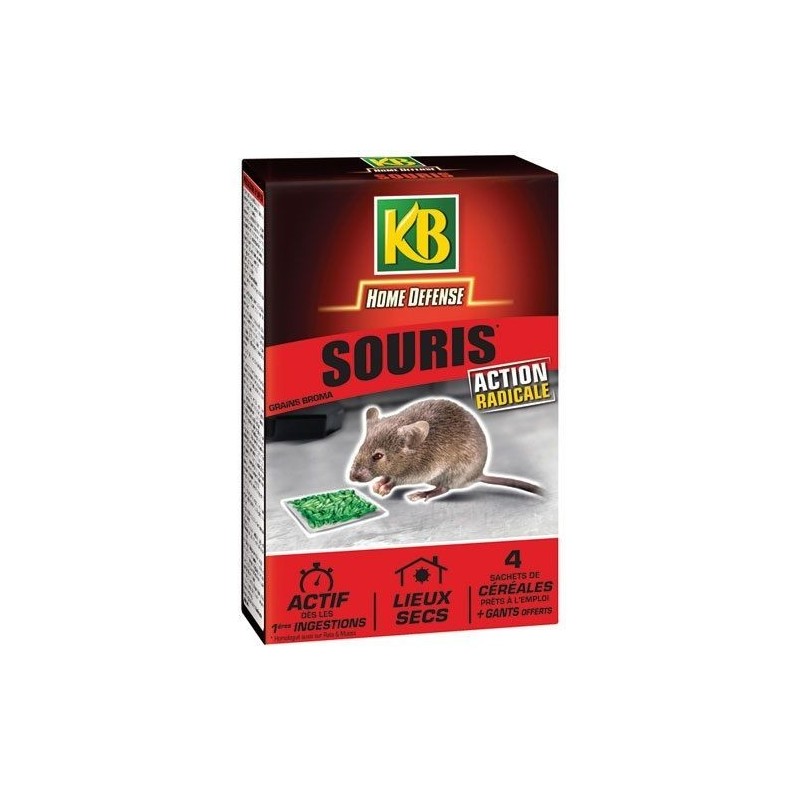KB Home Defense Home defense souris céréales 4x25g /nc
