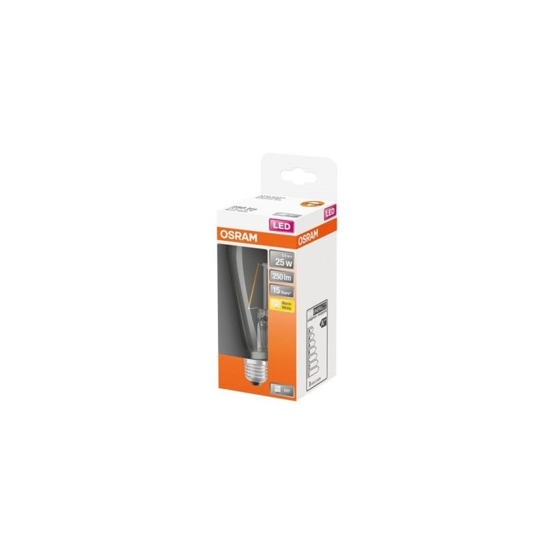 OSRAM Led edison clair filament 2.5w e27 chaud bte 1