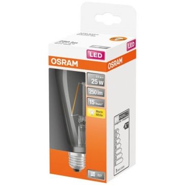 OSRAM Led edison clair filament 2.5w e27 chaud bte 1