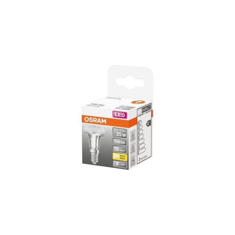 OSRAM Spot r39 led verre clair 1.5w e14 chaud bte 1
