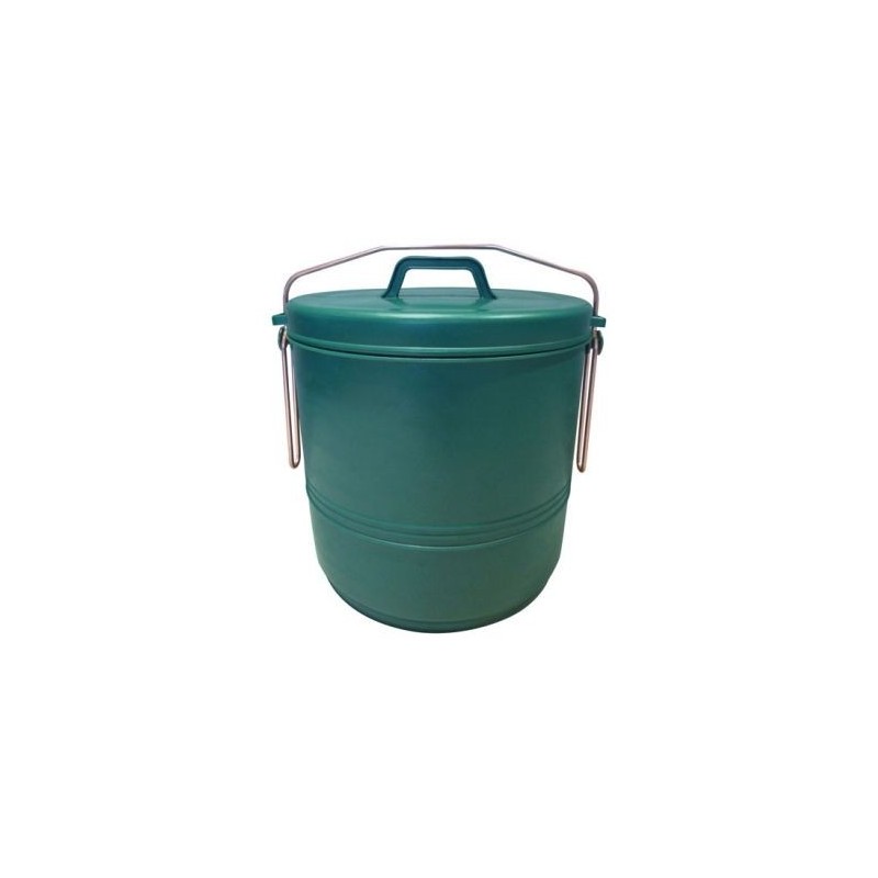 ALUMINIUM ET PLASTIQ Poubelle compost 16l verte