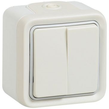 Legrand Plexo double vv 10a blanc saillie