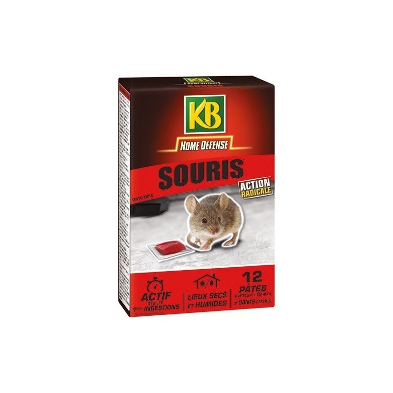 KB Home Defense Home defense souris pâte 12x10g /nc