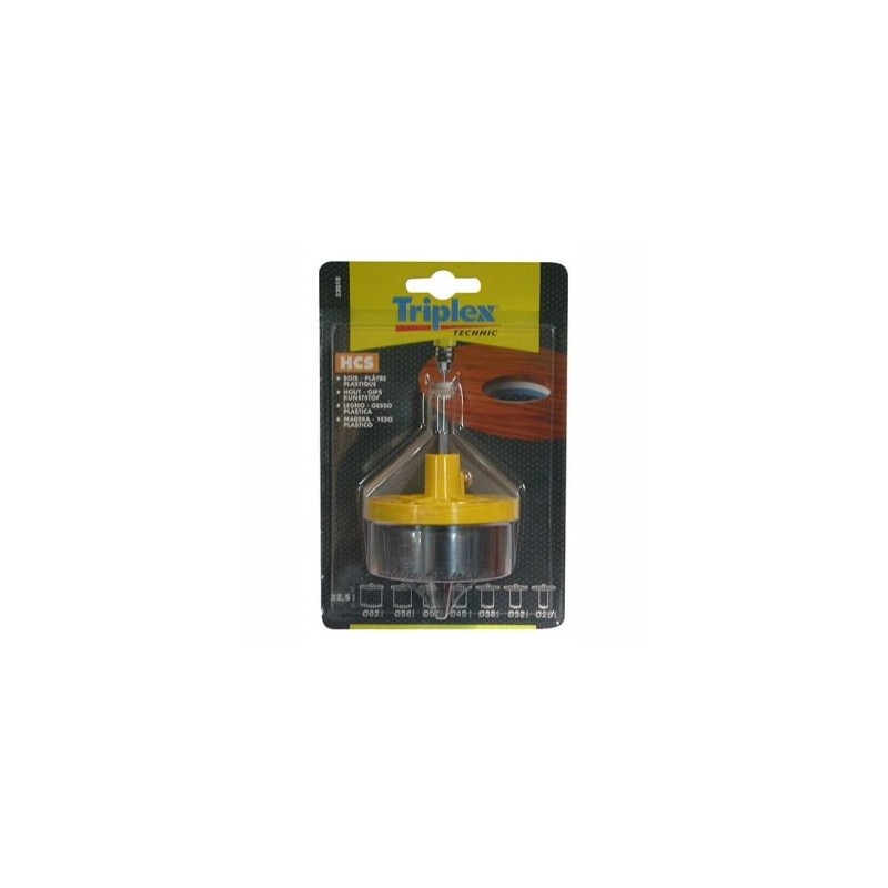 Tivoly Scie cloche diam.25mm à 62mm 7 lames prof.22.5mm sc