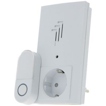 Ceezam Carillon sans fil set plug pass 38 mélodies 80DB 100M blanc