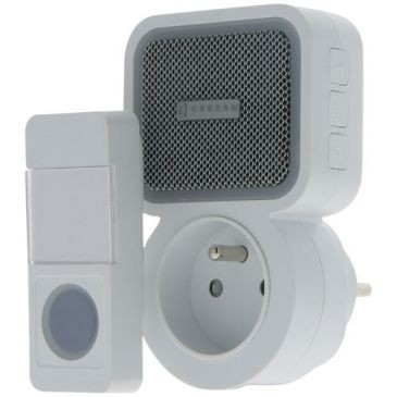 Ceezam Carillon sans fil set plug pass 38 mélodies 85DB 100m blanc