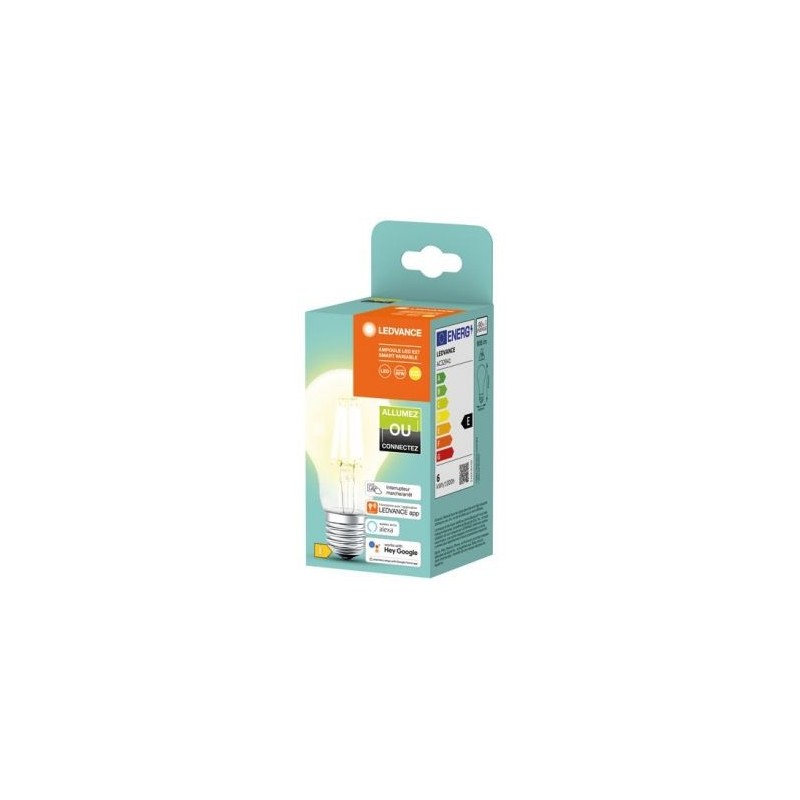 LEDVANCE Led Smart+bluetooth filament classic e27 6w blanc chaud