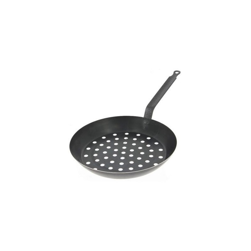 De Buyer Poêle à légumes & marrons perforée 28 cm - Outdoor
