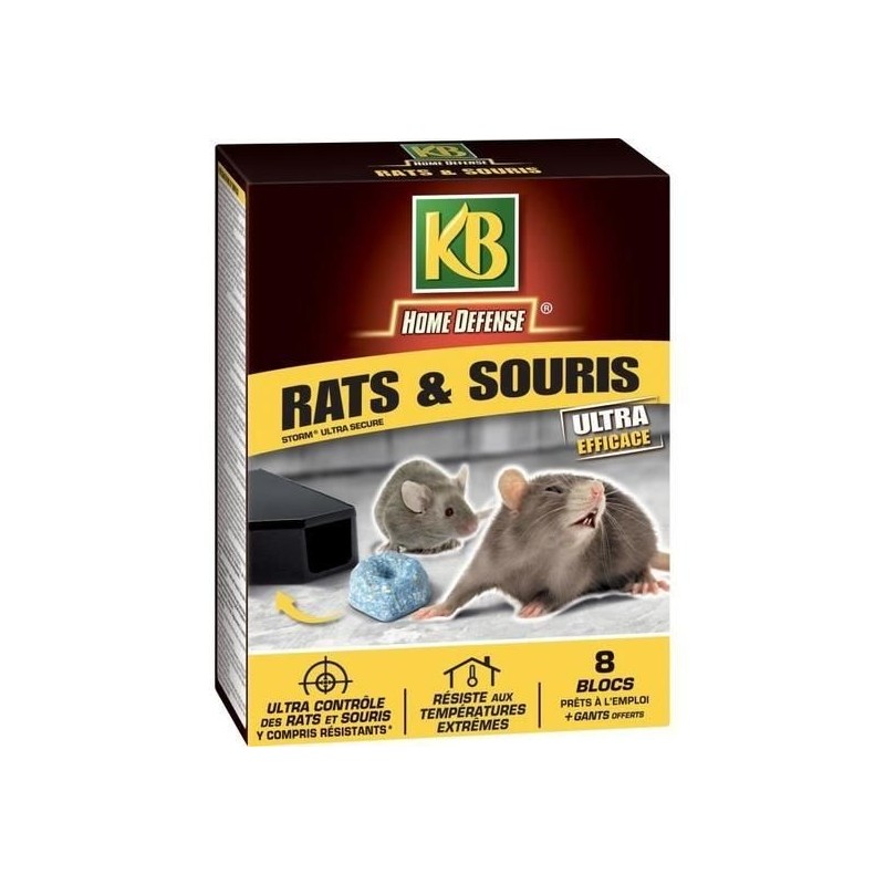 KB Home Defense Rat souris blocs 200g (8x25g) /nc