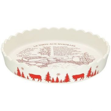 Table et cook Tourtière 30 cm Blanc Mat - Myrtilles