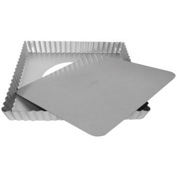 Patisse Moule à tarte carré 21 x 21 x 2.5 cm - Silver Top