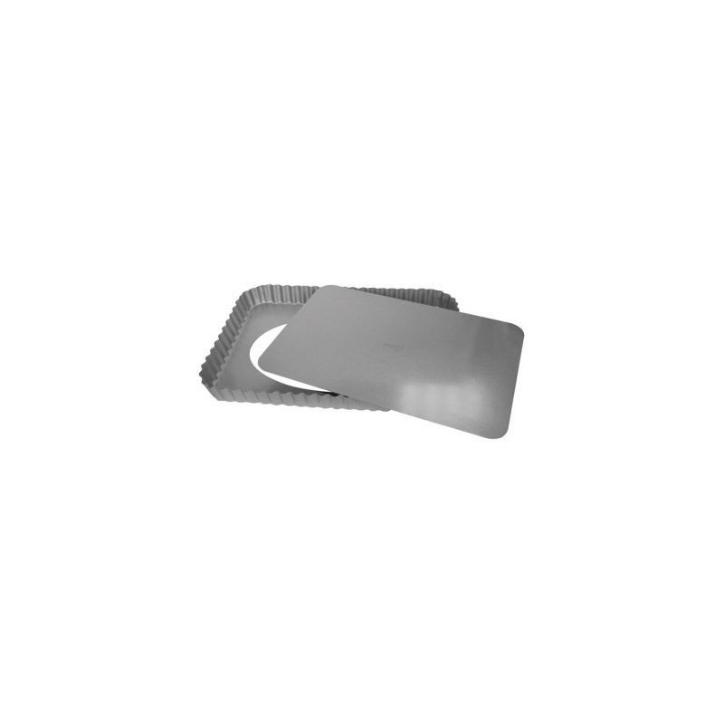 Patisse Moule à tarte rectangle 32 x 22 x 2.8 cm - Silver Top