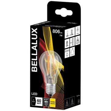 Bellalux Bellalux led clair standard e27 7w chaud 806lm