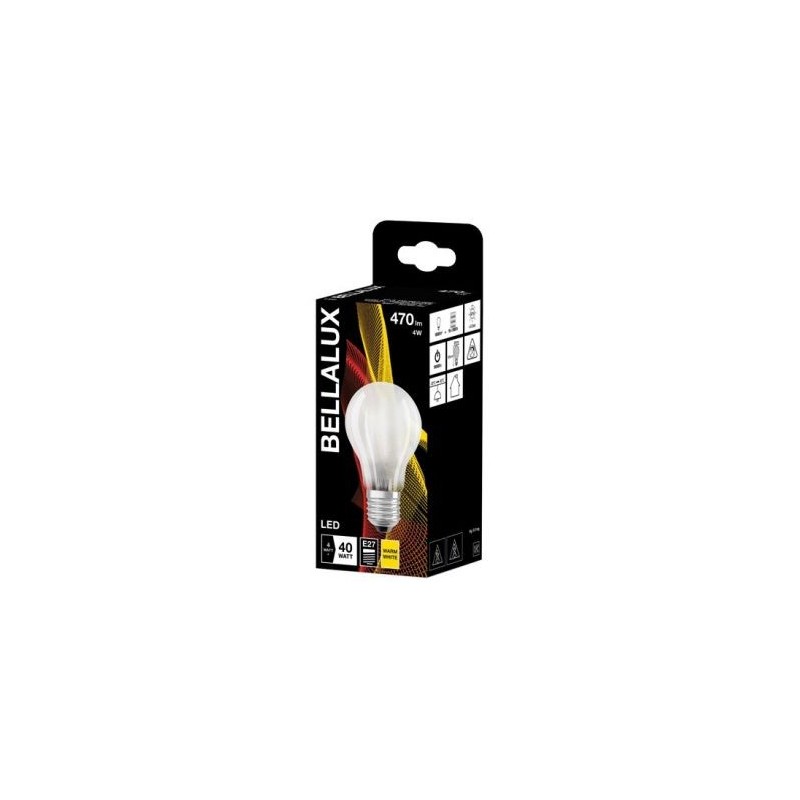 Bellalux Bellalux led dépoli standard e27 4w chaud