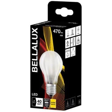 Bellalux Bellalux led dépoli standard e27 4w chaud