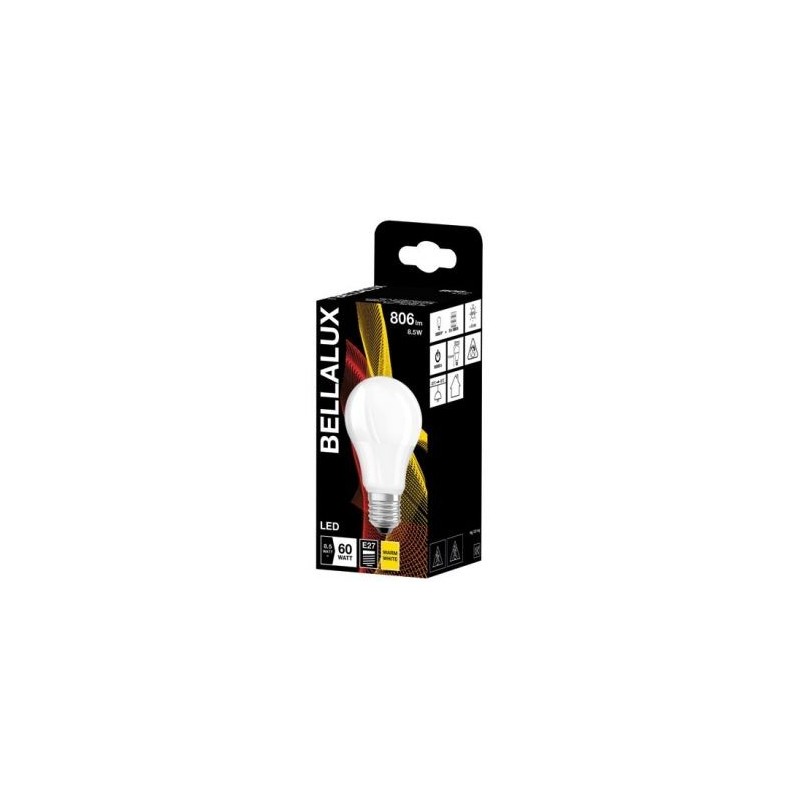 Bellalux Bellalux led dépoli standard e27 8.5w chaud