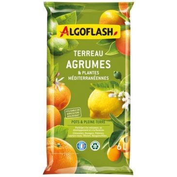 Algoflash Terreau agrumes et plantes méditerranéennes 6l