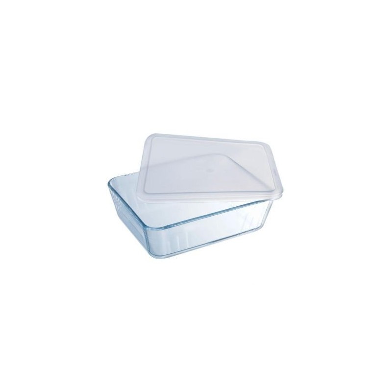 PYREX Plat rectangulaire avec couvercle 27 x 23 cm - Cook & Store Classic
