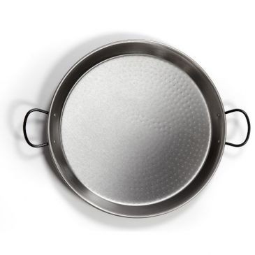 La Valenciana Plat à paëlla profond 50 cm en acier poli