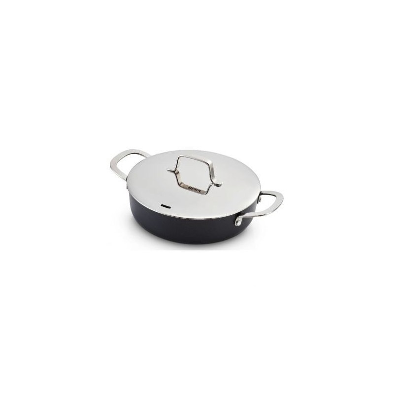 Beka Line Sauteuse 2 anses revêtue 24 cm + couvercle inox - Maestro