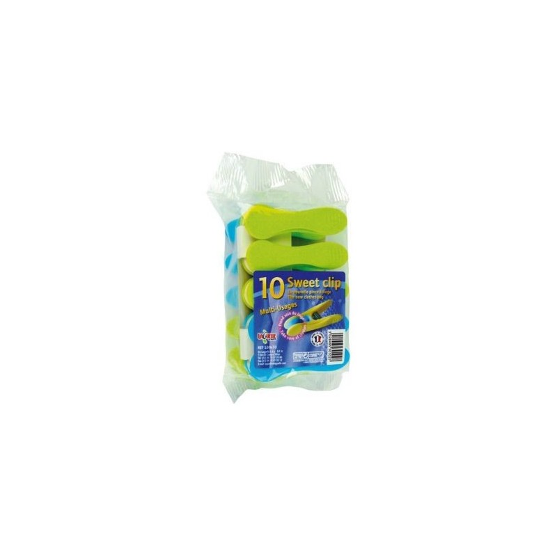 LAGUELLE Pince à linge en plastique Clip Soft - x10