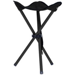 Pliant trépied tube acier toile polyester 600d h45 noir