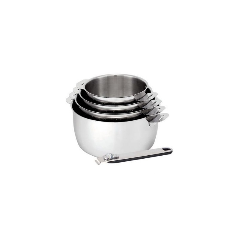 Beka Série 4 casseroles 14/20 cm + 1 poignée amovible - Move On - KITCHEN FUN