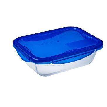 PYREX Plat rectangulaire 20 x 15 cm / 0,8 L - Cook & Go