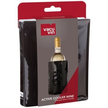 Vacuvin Refroidisseur/Rafraîchisseur à vin Motif Noir