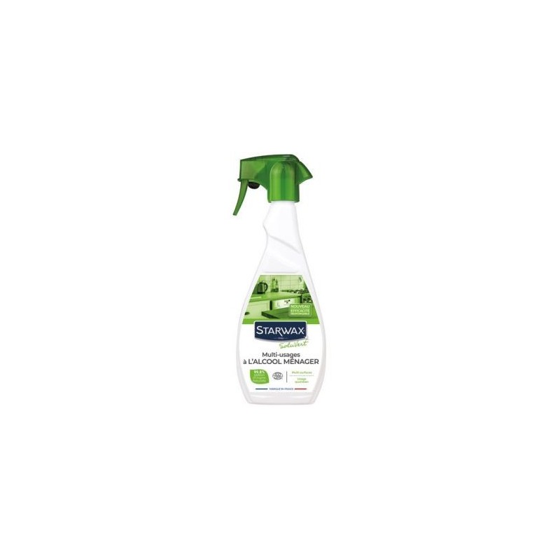 STARWAX SOLUVERT Nettoyant multiusages alcool ménager spray 500ml Ecocert