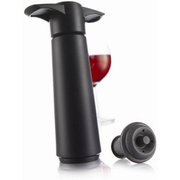 Vacuvin Coffret Pompe à vin + 2 bouchons - Classic