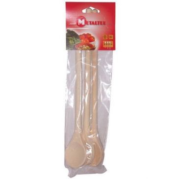 Metaltex Lot de 3 Cuillères en bois