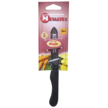 Metaltex Couteau éplucheur 2 tranchants