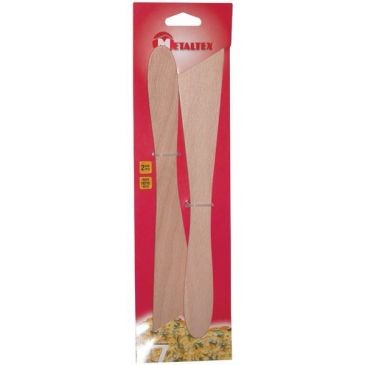 Metaltex Lot de 2 spatules en bois 30 cm