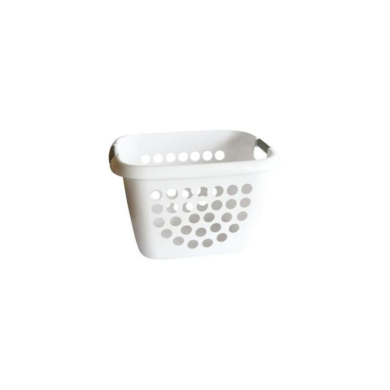 LAGUELLE Corbeille à linge bimatière 28L - blanc