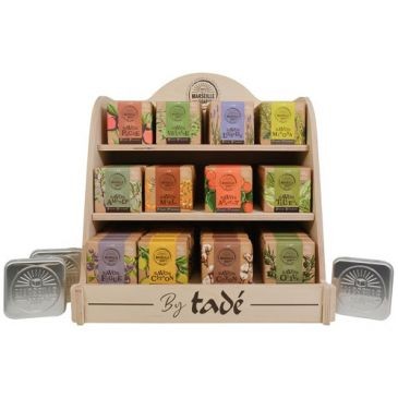 TADE Presentoir comptoir vide savon marseille soap co