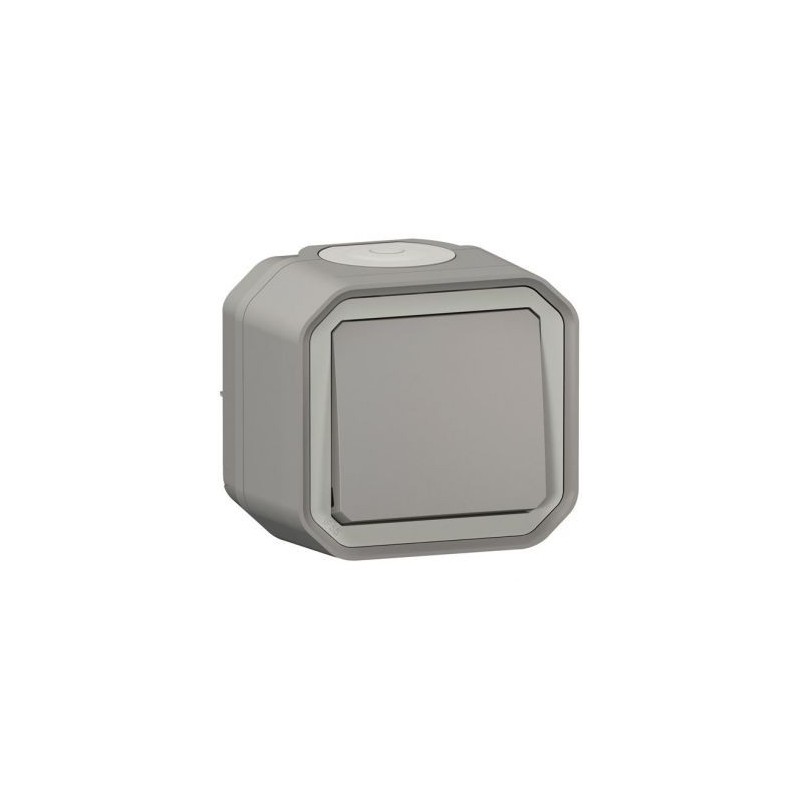 Legrand Plexo interrupteur va et vient gris complet
