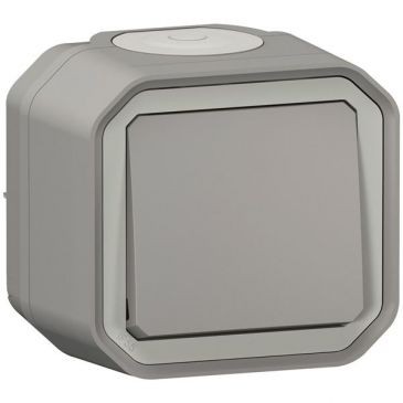 Legrand Plexo interrupteur va et vient gris complet