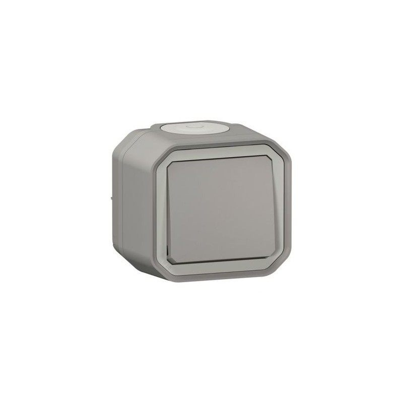 Legrand Plexo poussoir no gris