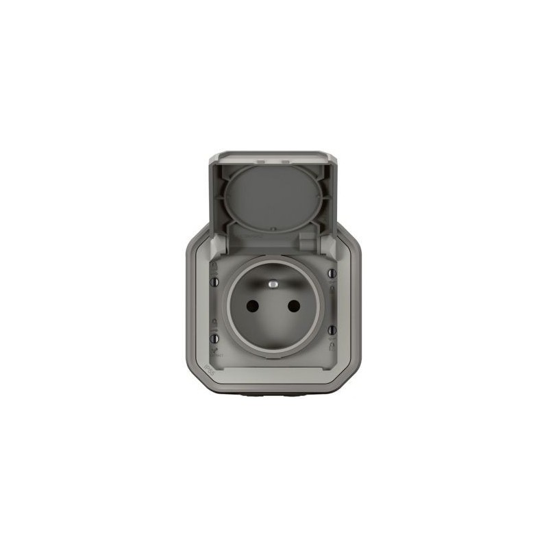 Legrand Plexo prise 2p+t gris complet