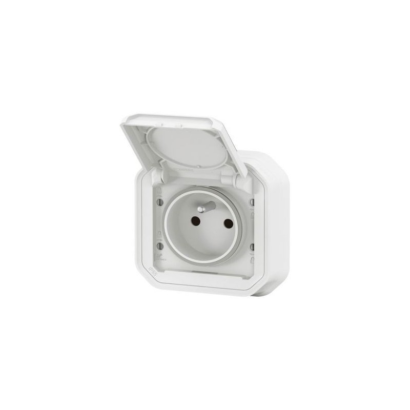 Legrand Plexo prise 2p+t encastre blanc complet