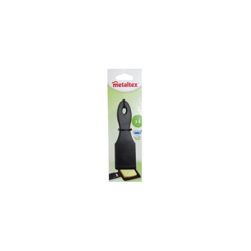 Metaltex Lot de 6 spatules à raclette en nylon