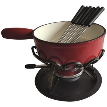 Table et cook Service à fondue 24 cm Rouge - Savoyard