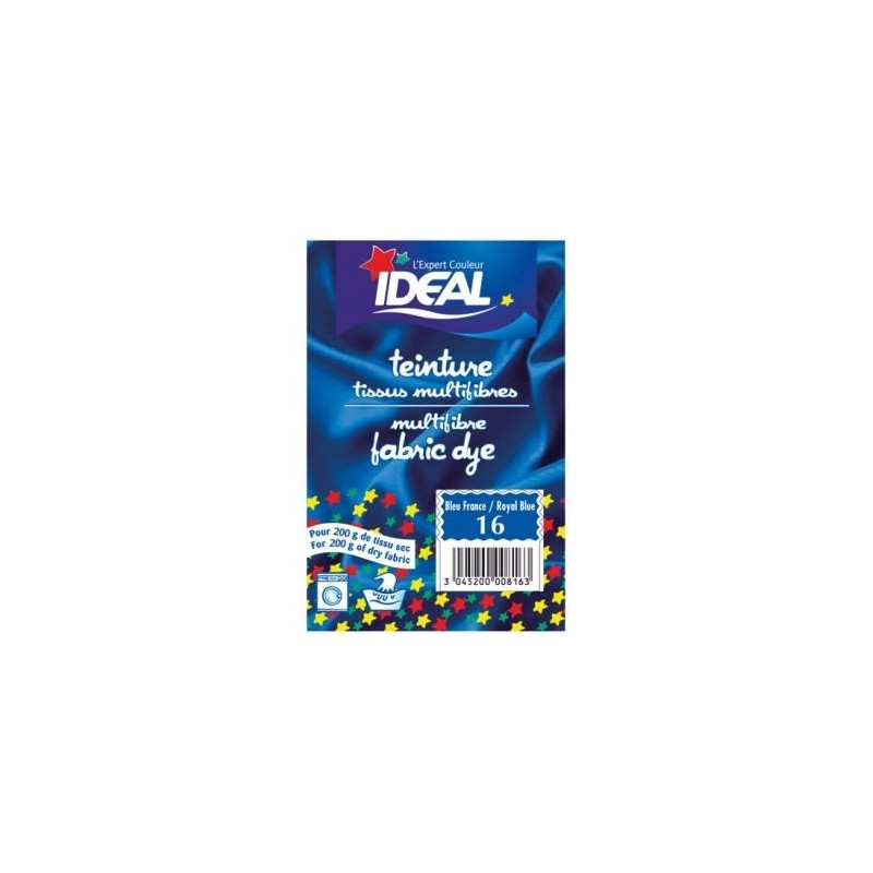 IDEAL Teinture Idéal multifibres sachet 15g bleu France
