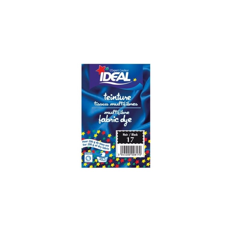 IDEAL Teinture pour tissu multifibres - 15 g - noir